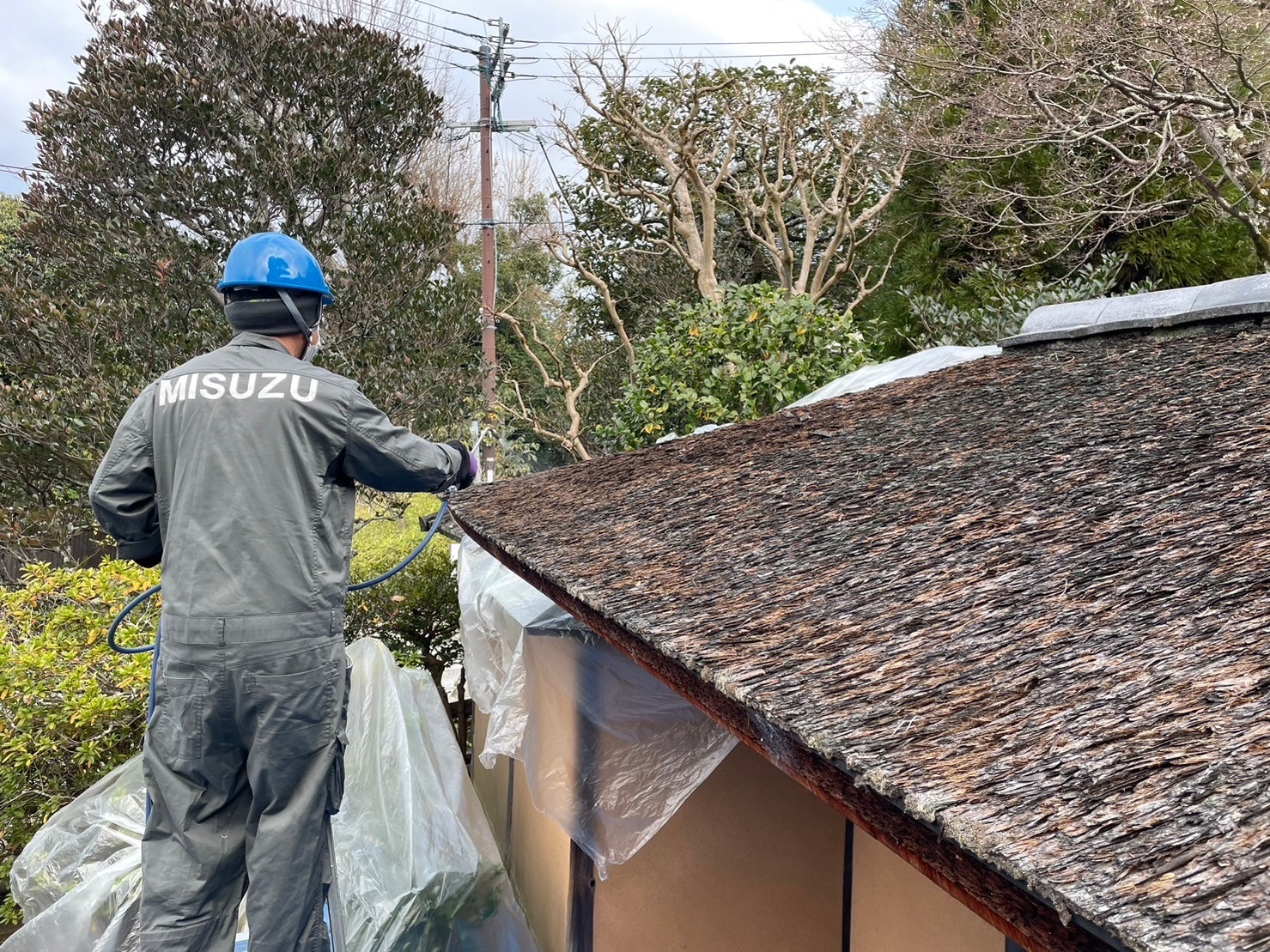 伝統建築の守り手！瓦ぶき屋根に施すカプサイシンによる殺虫と忌避